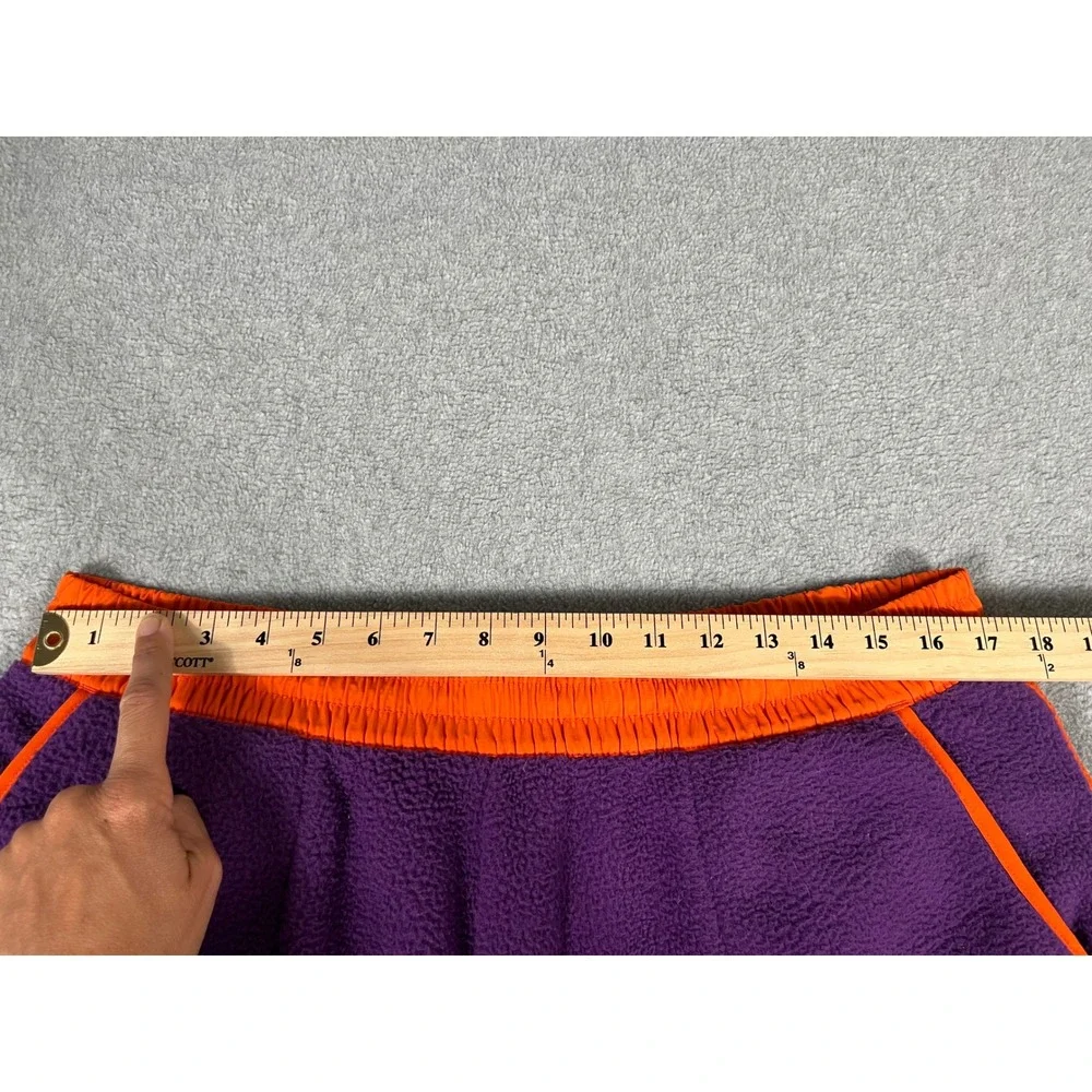 The North Face Denali Fleece Pants Purple Orange Colorblock Mens Joggers Large